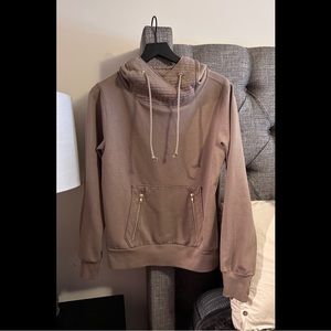 Taupe mocha Lily & Lottie hoodie M Lauriebelles